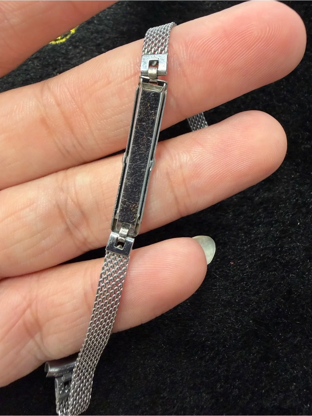 Base Metal Steel Color Mesh Vintage Watch Replacement Band